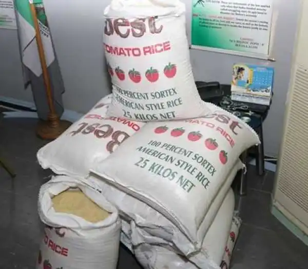 See Photos of the 102 Plastic Rice Intercepted by Nigerian Customs in Ikeja, Lagos